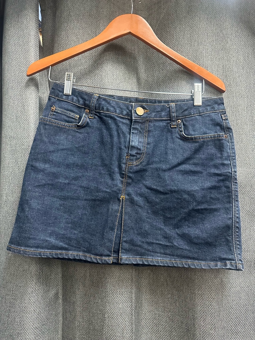 Zara Dark Blue Denim Mini Skirt